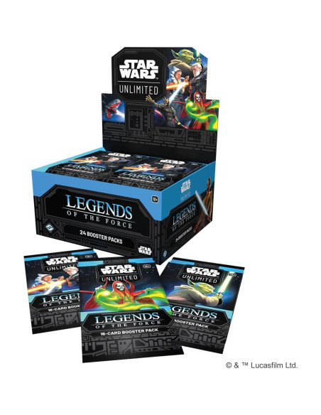Asmodee Star Wars: Unlimited TCG Leyendas de La Fuerza - 24 Boosters Asmodee Star Wars: Unlimited TCG Leyendas de La Fuerza - 24 Boosters