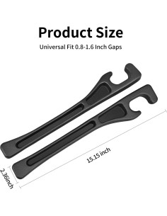 Relleno Espacio entre Asientos Edotim - 2PCS Negro 2