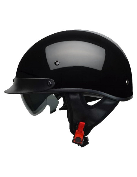 Casco de Motocicleta Vega Guerrero Rebelde Ajustable Mediano Negro Casco de Motocicleta Vega Guerrero Rebelde Ajustable Mediano Negro