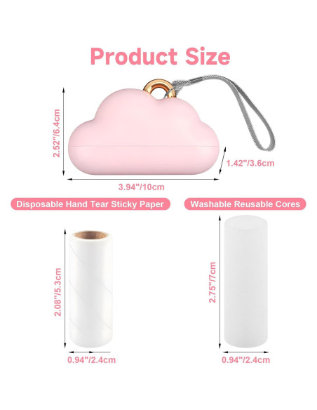 Mini Rodillo Quitapelusas Reutilizable Sunbrnhome Rosa 150 Hojas Mini Rodillo Quitapelusas Reutilizable Sunbrnhome Rosa 150 Hojas