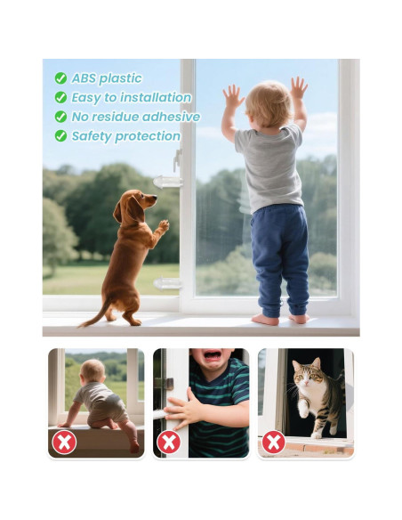 Cerraduras de Seguridad para Puertas Correderas Maveek 8 Piezas Cerraduras de Seguridad para Puertas Correderas Maveek 8 Piezas