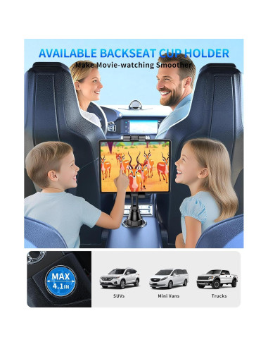 Soporte para Tablet en Coche YYDBS Ajustable 4.7-13"