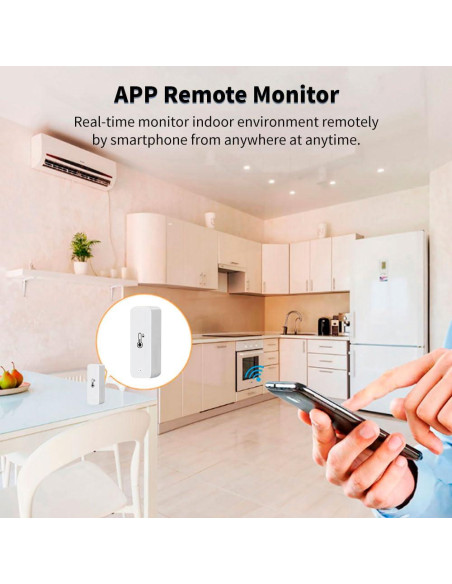 Sensor de Temperatura y Humedad IHSENO Zigbee con App Sensor de Temperatura y Humedad IHSENO Zigbee con App