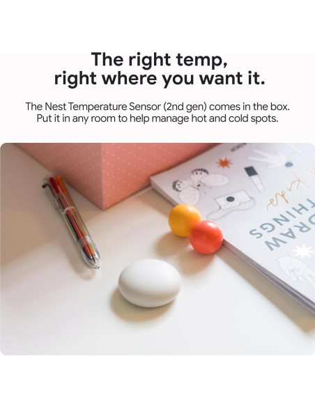 Termostato Inteligente Google Nest 4ta Gen + Sensor Temperatura Termostato Inteligente Google Nest 4ta Gen + Sensor Temperatura