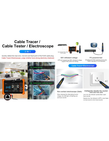 Probador de Fibra Óptica OTDR WANLUTECH MT-6510 1310/1550nm