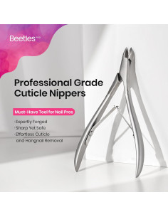 Cortador de Cutículas Profesional Beetles - Acero Inoxidable 4mm 2