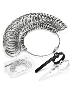 Kit de Medición de Tallas de Anillo SRUDOKIN 27 Piezas