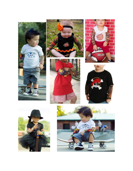 Mangas de Tatuaje Temporales Niños iToolai 6 Pcs Protección UV Mangas de Tatuaje Temporales Niños iToolai 6 Pcs Protección UV