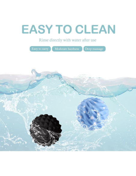 Bolas de Masaje Lacrosse JIEJUNJIE 8.18 cm - 2 Piezas Bolas de Masaje Lacrosse JIEJUNJIE 8.18 cm - 2 Piezas