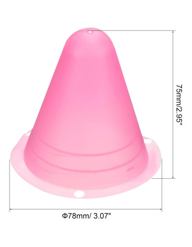 Conos de Agilidad PATIKIL - Paquete de 20 Rosa 78x75mm