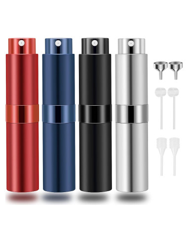 Botellas de Atomizador de Perfume Rellenables Saiveina 8ml - Set de 4