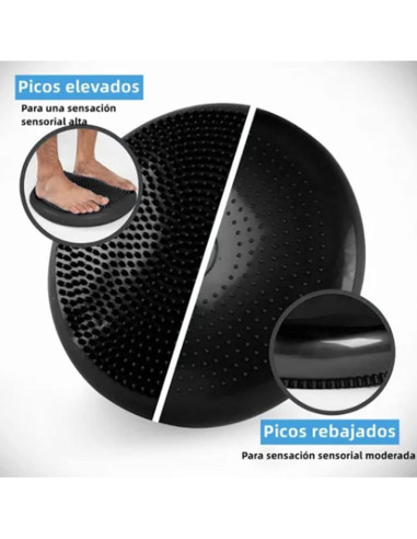 Disco de Equilibrio 34cm PVC Antideslizante con Inflador