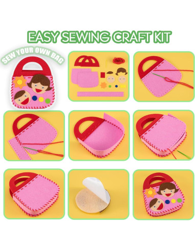 Kit de Costura a Mano OZENT para Niños - 8 Proyectos DIY