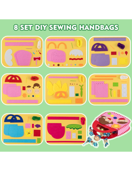 Kit de Costura a Mano OZENT para Niños - 8 Proyectos DIY Kit de Costura a Mano OZENT para Niños - 8 Proyectos DIY