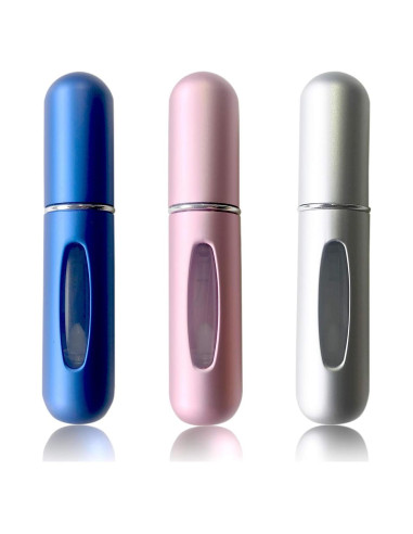 Botellas Atomizadoras de Perfume Recargables 5ml - 3 Pcs Multicolor