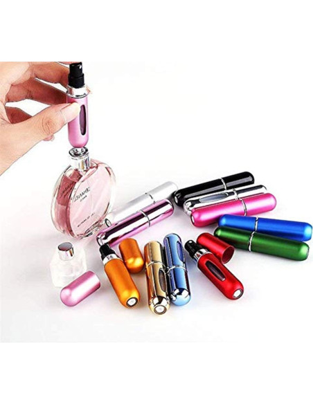 Botellas Atomizadoras de Perfume Recargables 5ml - 3 Pcs Multicolor Botellas Atomizadoras de Perfume Recargables 5ml - 3 Pcs Multicolor