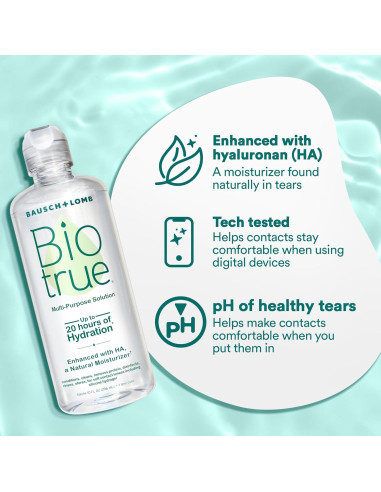 Solución Multiusos Biotrue Bausch + Lomb 59.15 ml para Lentes