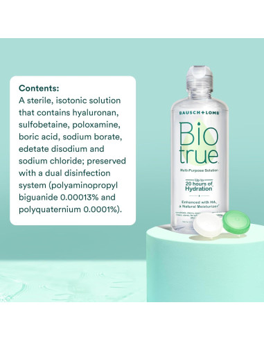 Solución Multiusos Biotrue Bausch + Lomb 59.15 ml para Lentes