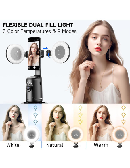 Trípode inteligente SelfieShow P01 Pro D con luces y seguimiento Trípode inteligente SelfieShow P01 Pro D con luces y seguimiento