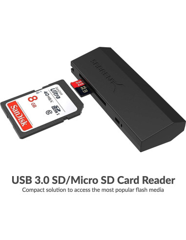 Lector de Tarjetas USB 3.0 SABRENT CR-UMSS para SD/MicroSD