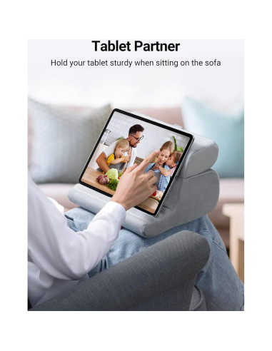 Soporte de almohada para tablet UGREEN gris 3 ángulos ajustables
