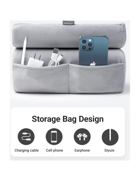 Soporte de almohada para tablet UGREEN gris 3 ángulos ajustables Soporte de almohada para tablet UGREEN gris 3 ángulos ajustables