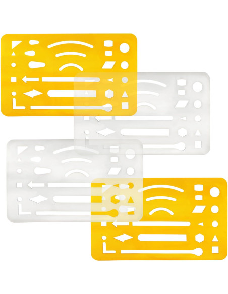 Escudo de Borrado KR. LIF 4-Pack Plantillas Transparentes Escudo de Borrado KR. LIF 4-Pack Plantillas Transparentes