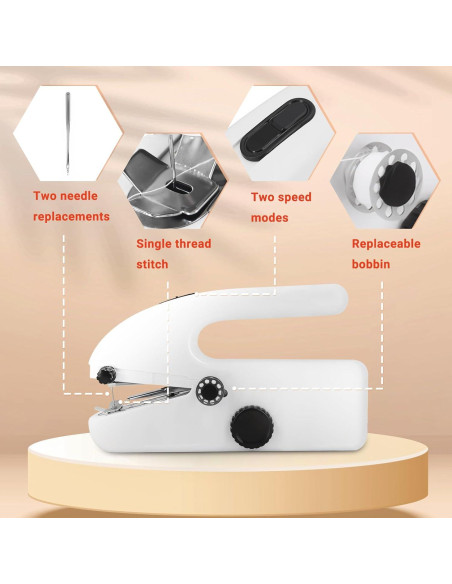 Máquina de Coser Portátil Sin Cable MPSM-G Compacta 375 PPM Máquina de Coser Portátil Sin Cable MPSM-G Compacta 375 PPM