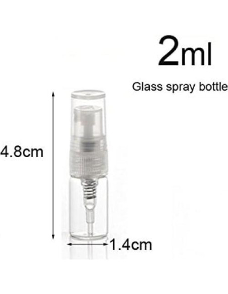 10 Botellas de Vidrio Spray 2ml Elfenstall para Perfume 10 Botellas de Vidrio Spray 2ml Elfenstall para Perfume