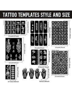 Kit de Tatuajes Temporales DMTATTOO 12 Botellas 11 Colores 2