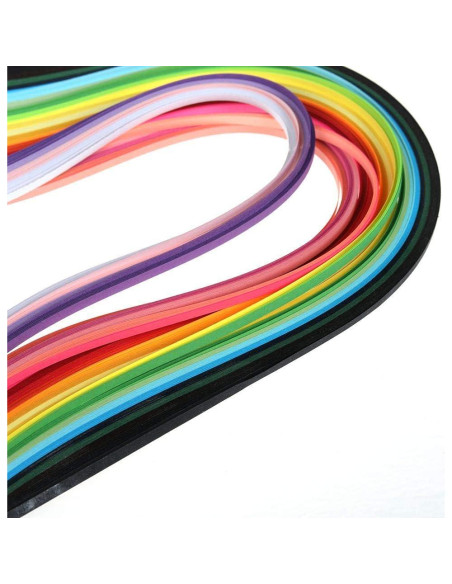 Kit de Tiras de Papel Quilling TXIN 1300 Piezas 3mm 26 Colores Kit de Tiras de Papel Quilling TXIN 1300 Piezas 3mm 26 Colores