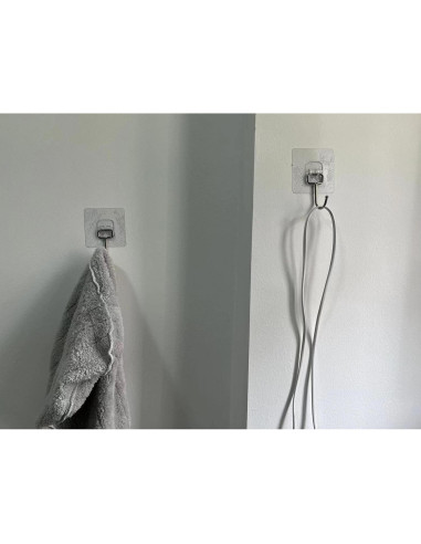 Ganchos Adhesivos Transparentes TBKSOVMV 10 kg para Pared