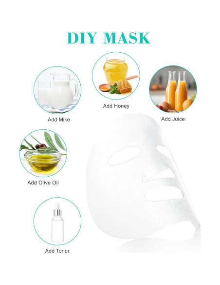 500 Piezas Máscaras Faciales Desechables Dioche Algodón Hidratante