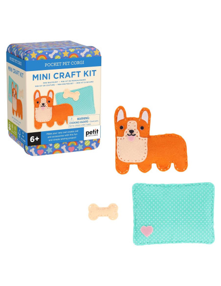 Kit de Manualidades Petit Collage Perro Corgi 6+ Fieltro