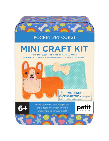 Kit de Manualidades Petit Collage Perro Corgi 6+ Fieltro