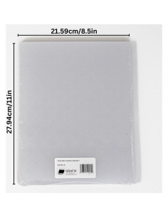 Película de Reducción Grafix 50 Hojas 21.6x27.9cm Plata Opaca 2