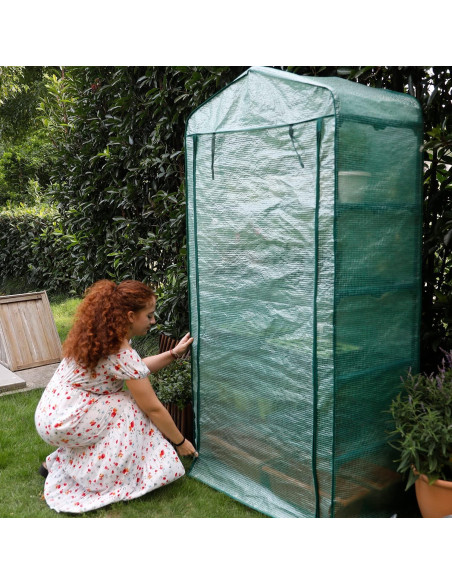 Invernadero Mini Extra Ancho Worth Garden 4 Niveles 101.6cm Invernadero Mini Extra Ancho Worth Garden 4 Niveles 101.6cm