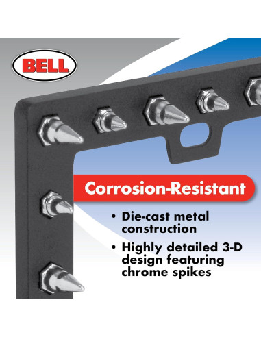 Marco de Placa de Licencia Bell Automotive 22-1-46117-8 Metal