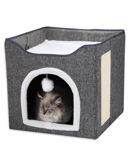 Cueva de Gato de Fieltro Ashwood - Refugio Acogedor 39cm Cueva de Gato de Fieltro Ashwood - Refugio Acogedor 39cm