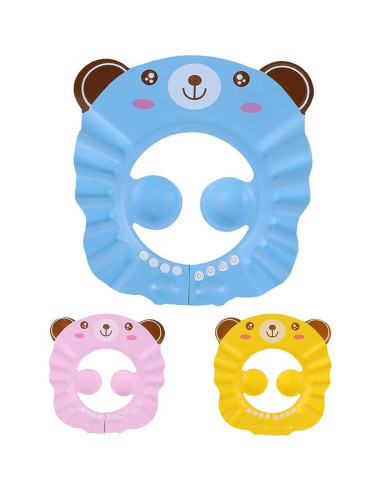 Gorro de Ducha para Bebés Pineeseatile Rosa Ajustable 29x14 cm