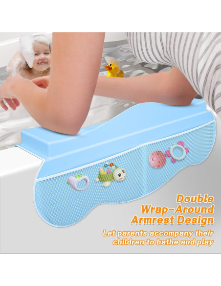 Almohadilla de Reposabrazos Dollox para Baño de Bebé - Azul Almohadilla de Reposabrazos Dollox para Baño de Bebé - Azul