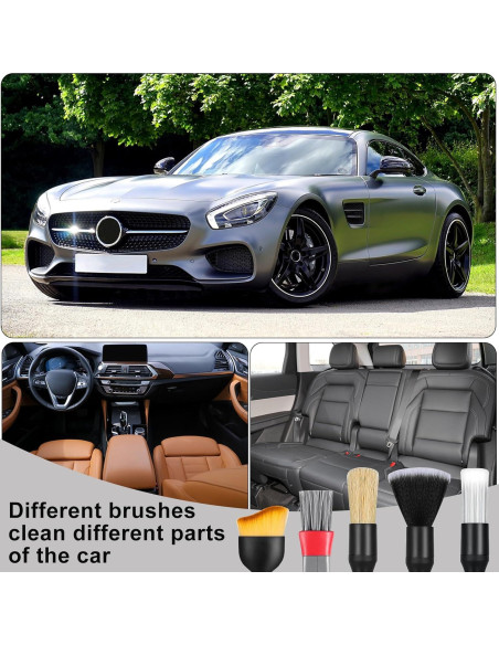 Juego de Cepillos de Detalle Zhtulck para Automóviles - 7 Piezas Juego de Cepillos de Detalle Zhtulck para Automóviles - 7 Piezas