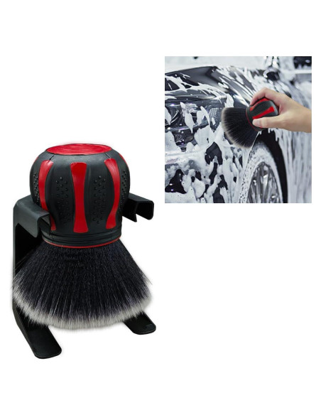 Cepillo de Detalle de Coche BDZMC Rojo con Soporte 12.5x9.5cm Cepillo de Detalle de Coche BDZMC Rojo con Soporte 12.5x9.5cm