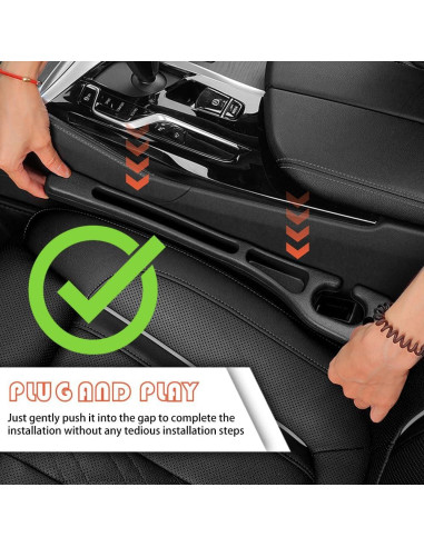 Organizador Relleno Espacio Asientos Coche Figpade Negro 41x7cm
