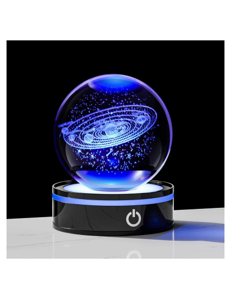 Modelo 3D Sistema Solar Enjinkail Bola de Cristal 80mm LED Modelo 3D Sistema Solar Enjinkail Bola de Cristal 80mm LED