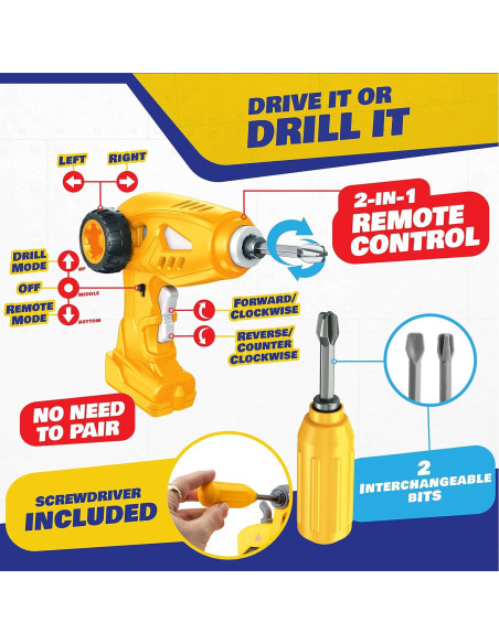 Camión Desmontable RC USA Toyz 4-en-1 para Niños Camión Desmontable RC USA Toyz 4-en-1 para Niños
