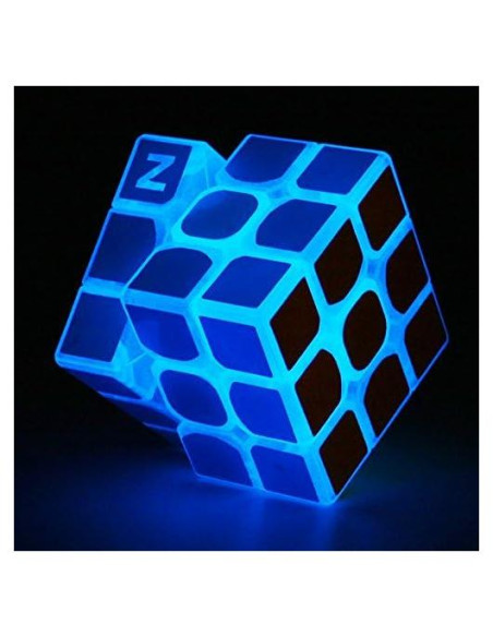 Cubo Mágico Fluorescente Azul TANCH 3x3 Brilla en la Oscuridad Cubo Mágico Fluorescente Azul TANCH 3x3 Brilla en la Oscuridad