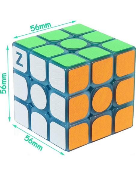 Cubo Mágico Fluorescente Azul TANCH 3x3 Brilla en la Oscuridad Cubo Mágico Fluorescente Azul TANCH 3x3 Brilla en la Oscuridad