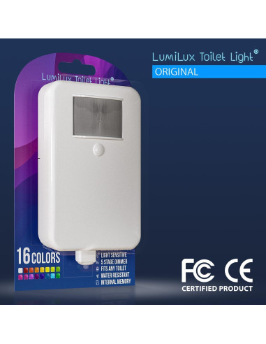 Luz de Inodoro LumiLux LED 16 Colores con Sensor de Movimiento