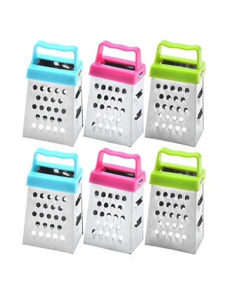 Set de Mini Ralladores Kichvoe 6 Piezas Acero Inoxidable Set de Mini Ralladores Kichvoe 6 Piezas Acero Inoxidable